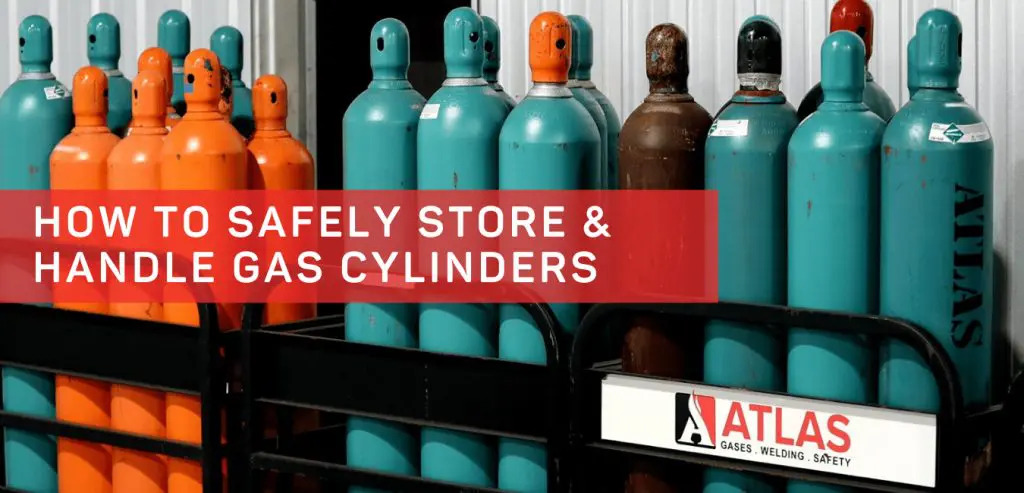 Handling and storing compressed gas cylinders