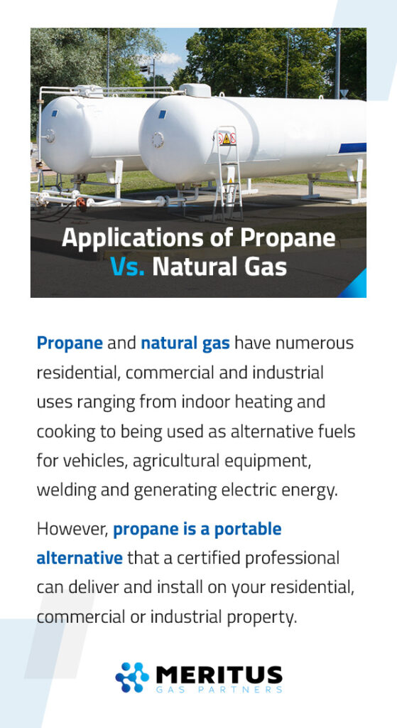 What is the difference between natural gas and propane?